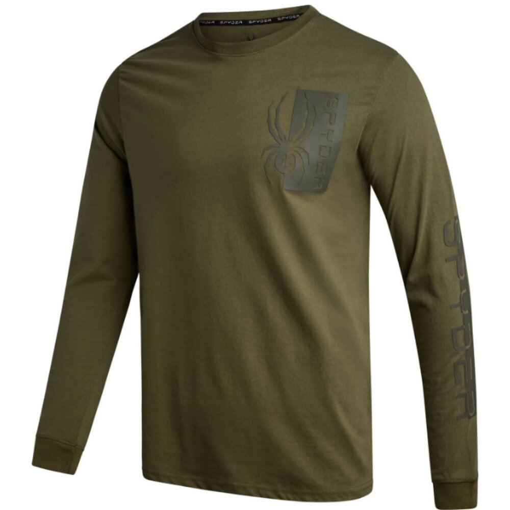 NEW SPYDER Mens Split Logo Long Sleeve - Sage